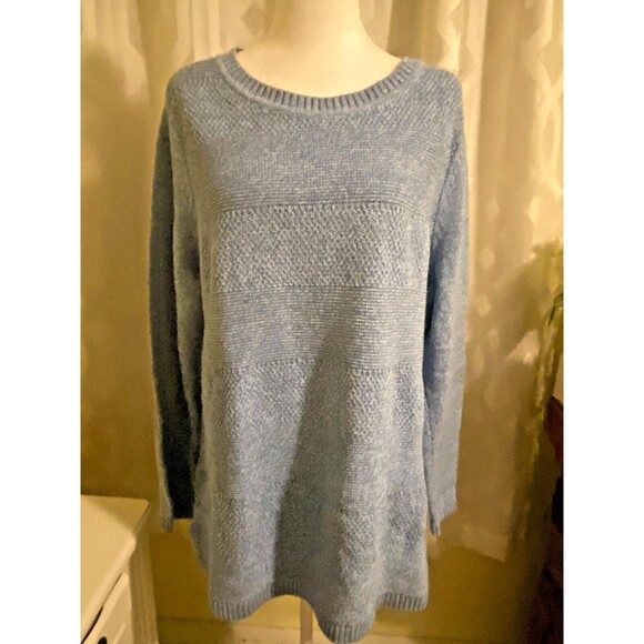 Talbots Blue Knit Sweater Size XL - Picture 2 of 5